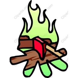 Campfire Ax and Logs