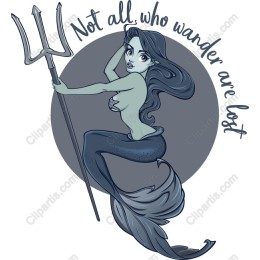 Captivating Mermaid with Inspirational Quote