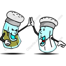Happy Salt and Pepper Shakers