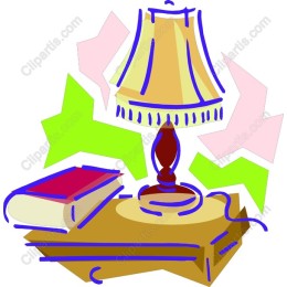 Cozy Bedside Lamp and Book