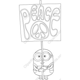 Minion Peace Sign
