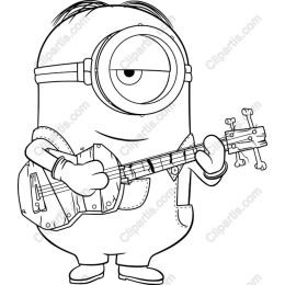 Whimsical Minion Guitarist
