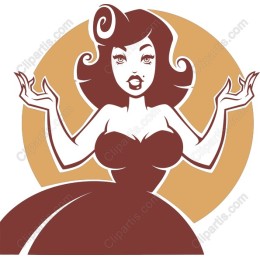 Charming Retro Lady