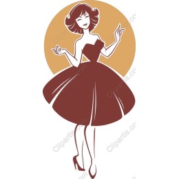 Vintage Elegant Woman