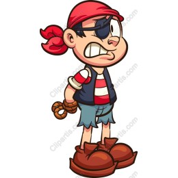 Charming Cartoon Pirate