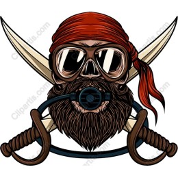 Adventurous Pirate Skull