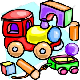Colorful Toy Train & Building Blocks