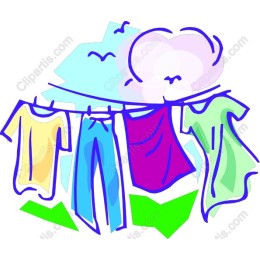 Colorful Clothing Hanging
