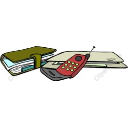Retro Organizer and Mobile Phone
