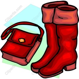 Chic Red Footwear & Handbag