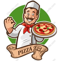 Cheerful Pizza Chef