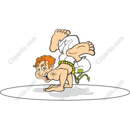 Playful Breakdancing Boy