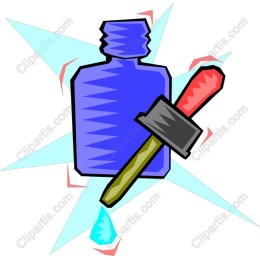 Colorful Bottle and Pipette