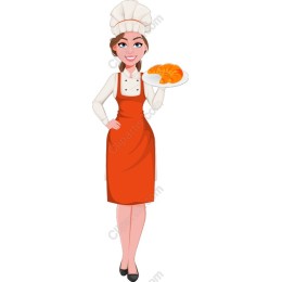 Cheerful Female Chef