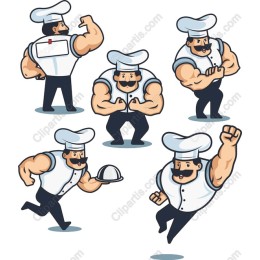 Muscular Chef Action Set