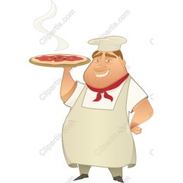 Pizzeria Chef with Pizza
