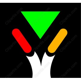 Vibrant Geometric - Multi-Color Triangle