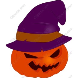 Spooky Witch Hat Jack-o'-Lantern