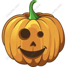 Whimsical Smiling Pumpkin