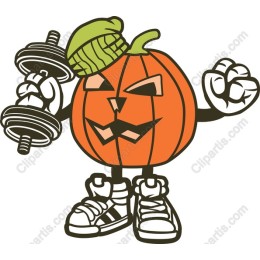 Pumpkin Weightlifter