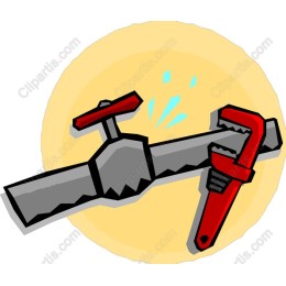 Plumbing Wrench and Pipe