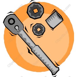 Vibrant Wrench and Bolt