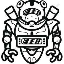 Futuristic Frog Robot