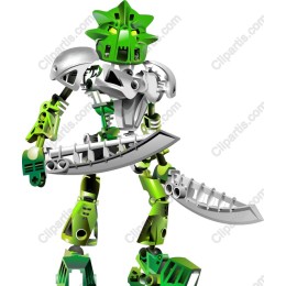 Armored Green Robot Warrior