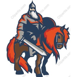 Heroic Knight on Horse