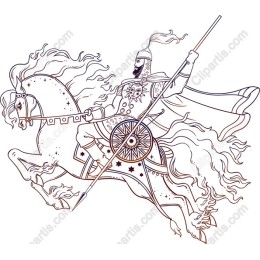 Heroic Knight on Horseback