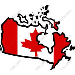 Canadian Flag Map