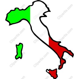 Vibrant Italy Map