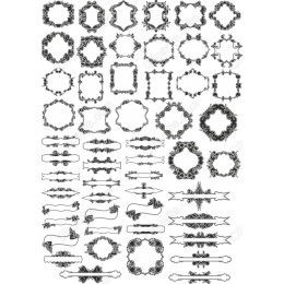 Floral Frame and Border Clipart Set
