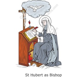 St. Hubert as Bishop