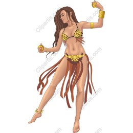 Exotic Tribal Dance Woman