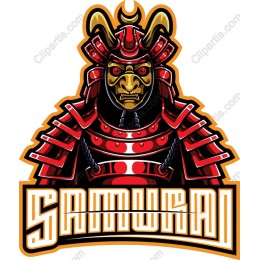 Vibrant Samurai Warrior