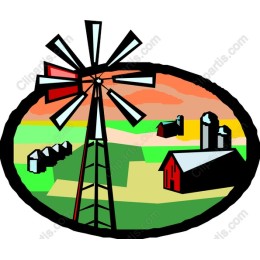 Rustic Windmill Countryside