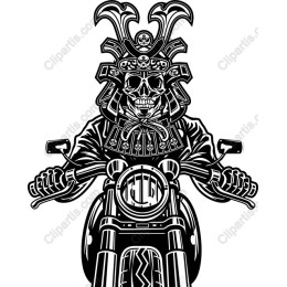 Samurai Skull Motorcycle