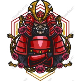 Fierce Samurai Gorilla