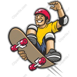 Vibrant Skateboarder
