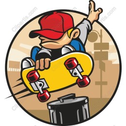 Dynamic Skater in Action