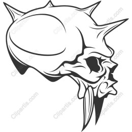 Fierce Spiked Skull