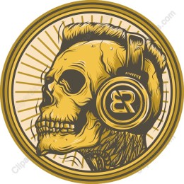 Edgy Skull Headphones