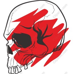 Bold Red Skull