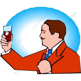 Stylish Gentleman with Glass