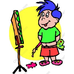 Cheerful Young Artist