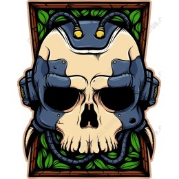 Techno-Nature Skull