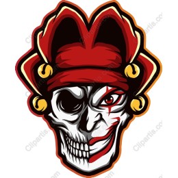 Pirate Jester Skull
