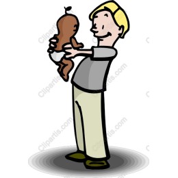 Happy Father and Baby