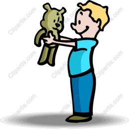 Adorable Boy with Teddy Bear